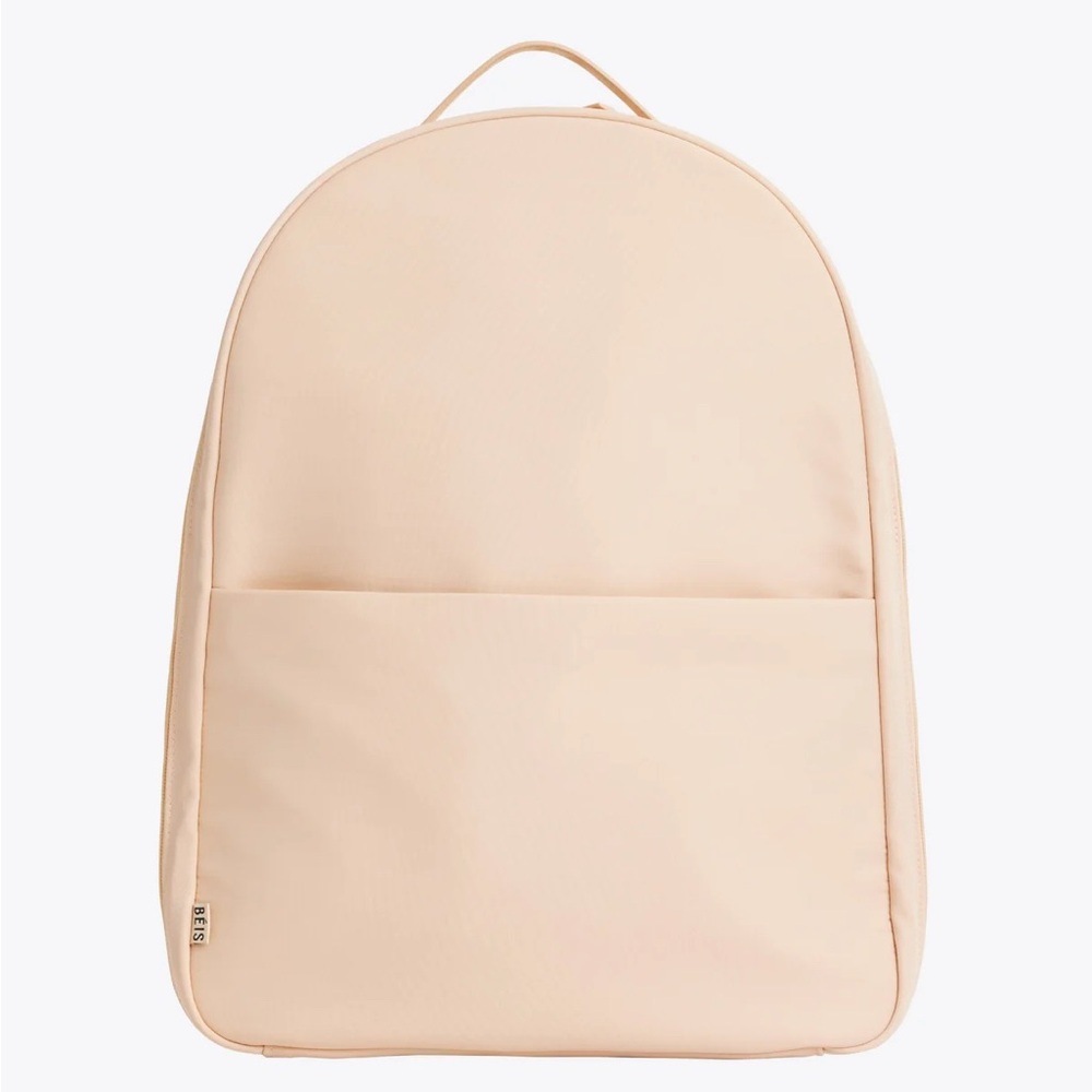 BEIS beige commuter backpack